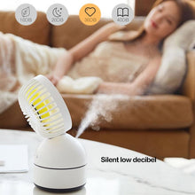 Load image into Gallery viewer, USB Charging Office Desktop Humidifier Spray Fan Air Conditioning Fan
