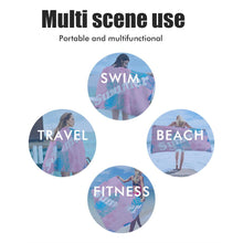 Load image into Gallery viewer, Mermaid Beach Towel creative printing sunscreen shawl quick dry towel

