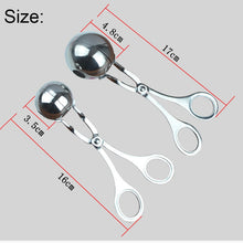 Load image into Gallery viewer, Stainless Steel Meatball Maker Clip Fish Ball Rice Ball Making Mold Form Tool
