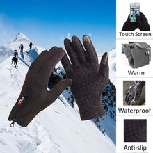 Load image into Gallery viewer, Winter Bicycle Warm Touchscreen Full Finger Gloves
