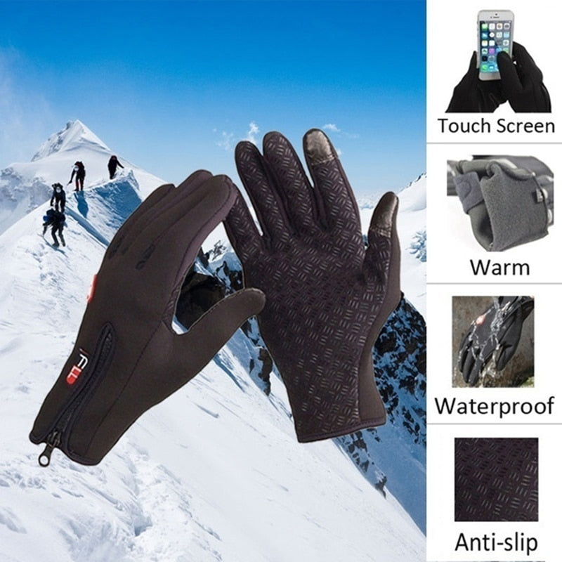 Winter Bicycle Warm Touchscreen Full Finger Gloves