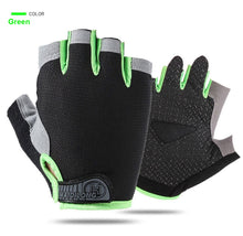 Load image into Gallery viewer, Silicone Anti-slip Anti-sweat Cycling Gloves Men Women Half Finger Gloves
