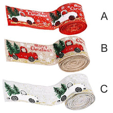 Load image into Gallery viewer, Christmas Burlap Ribbon Roll Xmas Tree Twine Streamer Ribbon
