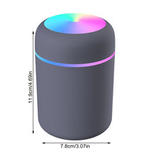 Load image into Gallery viewer, Portable air humidifier 300ml ultrasonic essential oil diffuser USB mist cooler purifier
