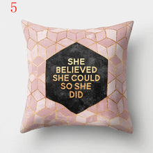 Load image into Gallery viewer, Geometric Printed Polyester Throw Pillow Cases Sofa Cushion Cover
