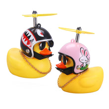 Load image into Gallery viewer, With Helmet Broken Wind Small Yellow Duck  Bike Motor Without Lights
