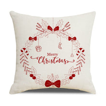 Load image into Gallery viewer, A set of 4-piece 18x18in Christmas Pillow Covers
