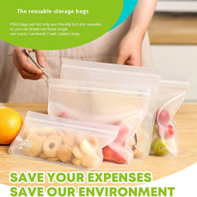 Load image into Gallery viewer, 3 PCS Silicone Food Storage Containers Leakproof Reusable
