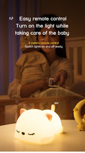 Load image into Gallery viewer, USB rechargeable silicone night light with remote control
