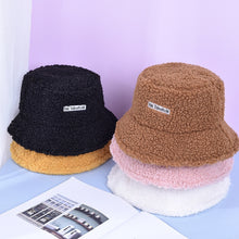 Load image into Gallery viewer, Lamb Faux Fur Bucket Hat Winter Warm Teddy Velvet Hats for Women
