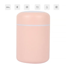 Load image into Gallery viewer, Portable air humidifier 300ml ultrasonic essential oil diffuser USB mist cooler purifier
