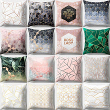 Load image into Gallery viewer, Geometric Printed Polyester Throw Pillow Cases Sofa Cushion Cover
