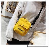 Load image into Gallery viewer, Women Shoulder Bag Fashion Pure Color Casual Canvas Handbag

