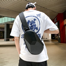 Load image into Gallery viewer, Multifunctional men&#39;s  bag waterproof USB charging chest bag
