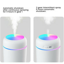 Load image into Gallery viewer, Portable air humidifier 300ml ultrasonic essential oil diffuser USB mist cooler purifier
