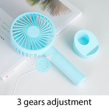 Load image into Gallery viewer, USB rechargeable mini portable fan for outdoor travel
