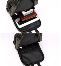 Load image into Gallery viewer, Multi-function messenger bag with USB charging port
