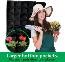 Load image into Gallery viewer, Waterproof vertical wall hanging flower bag with 6 bags
