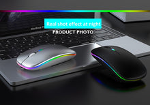 Load image into Gallery viewer, RGB Wireless Mouse Bluetooth Mouse Gamer Rechargeable

