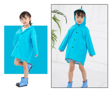 Load image into Gallery viewer, Lovely dinosaur polyester Er raincoat outdoor waterproof Cape
