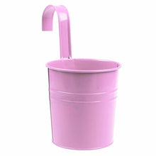 Load image into Gallery viewer, Fashionable and colorful vertical metal flowerpot hanging bucket
