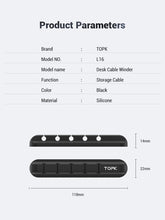 Load image into Gallery viewer, Mouse headset USB cable winder desktop organizer
