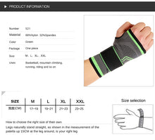 Load image into Gallery viewer, 3D Weaving Pressurized High Elastic Bandage Fitness Yoga Wrist Palm Support
