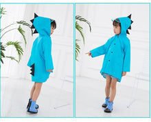 Load image into Gallery viewer, Lovely dinosaur polyester Er raincoat outdoor waterproof Cape
