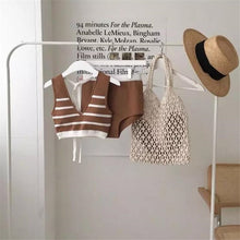 Load image into Gallery viewer, Hollow out woven bag cotton lining straw bag
