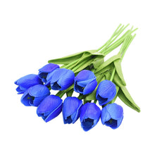 Load image into Gallery viewer, 10 Tulip artificial flowers for wedding home decoration
