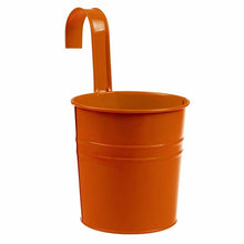 Load image into Gallery viewer, Fashionable and colorful vertical metal flowerpot hanging bucket
