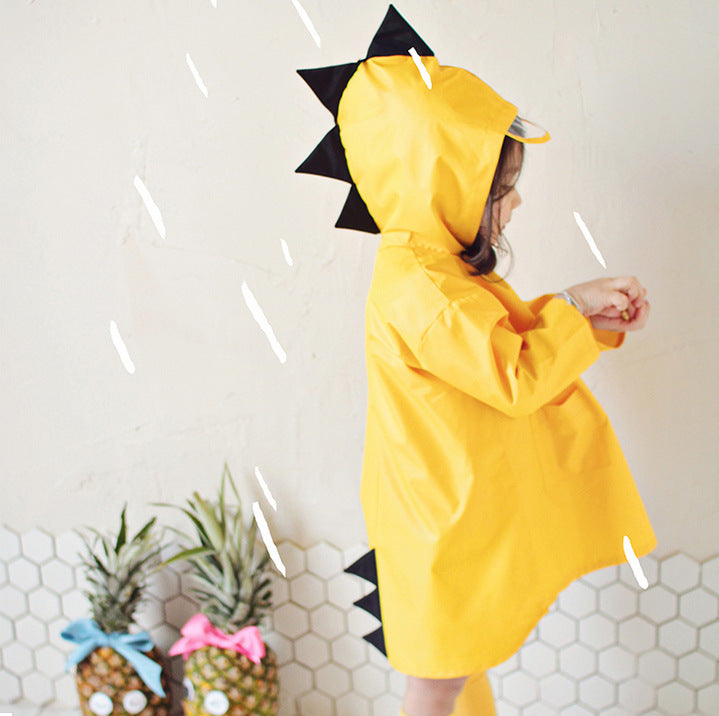 Lovely dinosaur polyester Er raincoat outdoor waterproof Cape