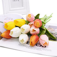 Load image into Gallery viewer, 10 Tulip artificial flowers for wedding home decoration
