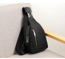 Load image into Gallery viewer, Men Casual Shoulder Crossbody Bag USB Charging Chest Bag Waterproof
