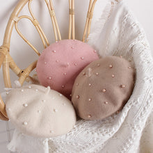 Load image into Gallery viewer, Princess Kids Girls Caps Berets Lovely Pearl Beanies Hats

