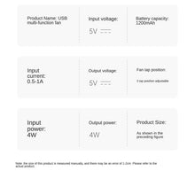 Load image into Gallery viewer, Portable mini fan Students hold a small fan desktop and hold a USB small fan
