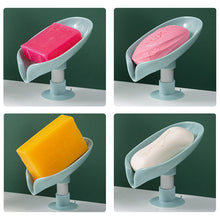 Load image into Gallery viewer, 2PCS Suction Cup Soap dish For bathroom Shower Portable Leaf Soap Holder Plastic Sponge Tray For Kitchen Bathroom accessories
