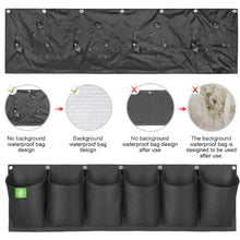Load image into Gallery viewer, Waterproof vertical wall hanging flower bag with 6 bags
