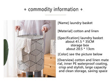 Load image into Gallery viewer, Folding tunic dirty clothes basket waterproof children&#39;s toy basket
