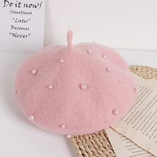 Load image into Gallery viewer, Princess Kids Girls Caps Berets Lovely Pearl Beanies Hats
