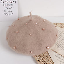 Load image into Gallery viewer, Princess Kids Girls Caps Berets Lovely Pearl Beanies Hats
