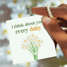Load image into Gallery viewer, Vintage Daisy Rings For Women Cute Flower Ring Adjustable Open Cuff
