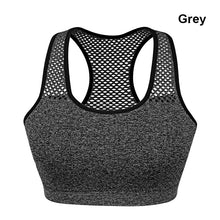 Load image into Gallery viewer, Quick drying mesh  Top shockproof fitness women&#39;s bra removable cushion
