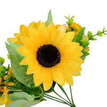 Load image into Gallery viewer, 7Branch Artificial Sunflower Bouquet Silk Fake Sunflowers
