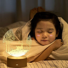 Load image into Gallery viewer, 3D Lamp Acrylic USB LED Night Light Xmas Party Wedding Decoration
