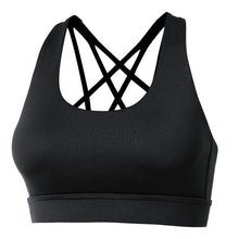 Load image into Gallery viewer, Push Up Sports Bra Women&#39;s Tracksuit Cross Straps Wireless Padded Gym Bra
