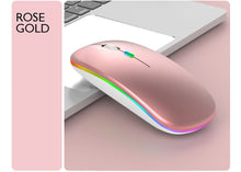 Load image into Gallery viewer, RGB Wireless Mouse Bluetooth Mouse Gamer Rechargeable
