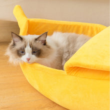 Load image into Gallery viewer, Funny Banana Cat Bed House Cute Cozy Cat Mat Beds

