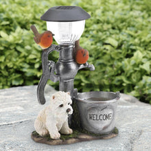 Load image into Gallery viewer, Small Animal Sculpture Resin Craft Statue LED Solar Lamp
