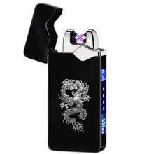 Load image into Gallery viewer, With LED power display windproof double arc lighter plasma charging USB
